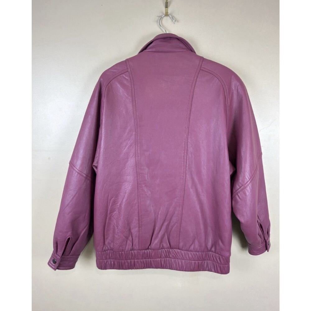 Jacqueline Ferrar Mauve Leather Jacket - Picture 8 of 17